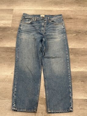 Faherty Jeans Mens 31x27 Feel Good Special Weave Organic Cotton Cropped Stretch